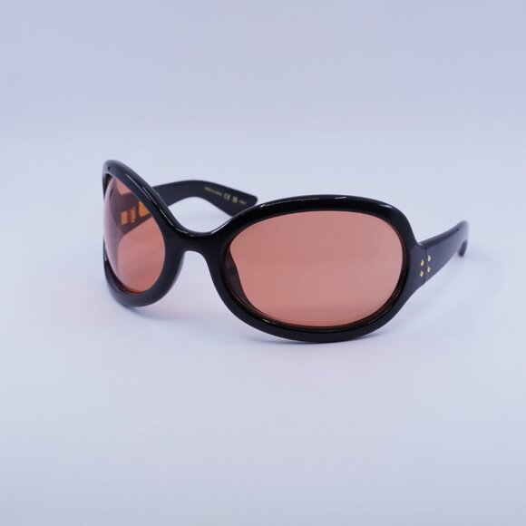 Gucci GG1381S 001 Sunglasses Shiny Black Cat Eye Frame, Red Lenses - Picture 2 of 11